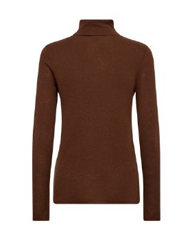 Additional picture of Brown Wool rollneck top