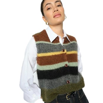 Additional picture of Esti knit stripe vest