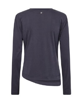 Additional picture of Ami draped navy tee