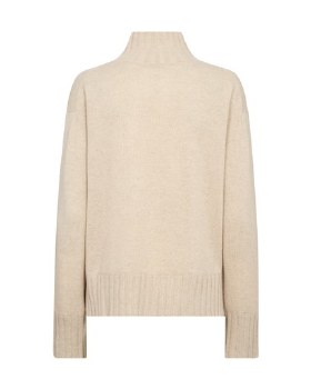 Additional picture of Butteremilk Cashmere relaxed highneck knit
