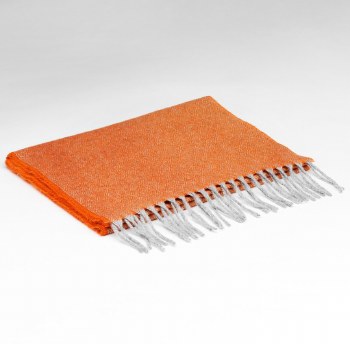 Additional picture of Cashmere Scarf Satsuma Orange