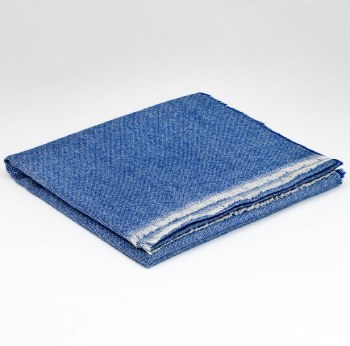 Additional picture of Merino-Cashmere Scarf Oxford Blue