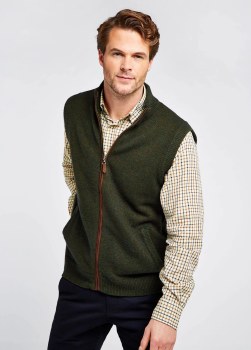 Additional picture of Upperwood Wool-blend Gilet Olive