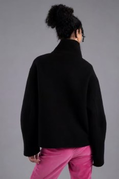 Additional picture of Souiman Boiled Wool Taupe Jacket