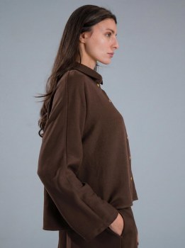 Additional picture of Tege Chocolate Relaxed Style Shirt
