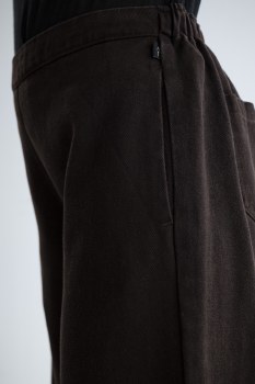 Additional picture of Taula Chocolate Organic Cotton Trousers