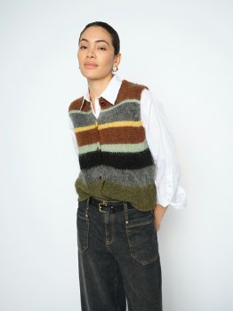 Additional picture of Esti knit stripe vest