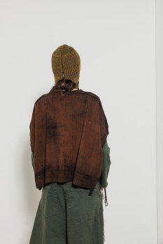 Additional picture of Chocolate and Black Hand-painted Knit Vest