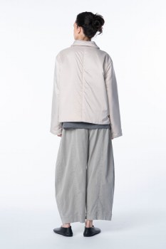 Additional picture of Ecru Cotton Lyocell Moleskin Trousers