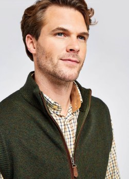 Additional picture of Upperwood Wool-blend Gilet Olive