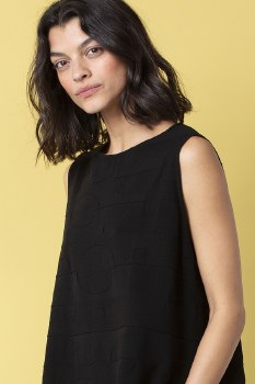 Additional picture of Black Viscose Knit Vest