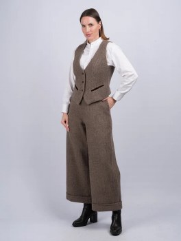 Additional picture of Fawn Tweed Trousers