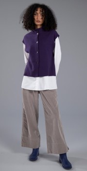 Additional picture of Idal Taupe Corduroy Trousers