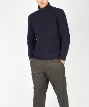 Additional picture of Fisherman Polo Neck Sweater