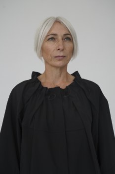 Additional picture of Black Technical Jacket with Ruched Neckline