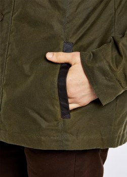 Additional picture of Carrickfergus Waxed Jacket Fennel Green