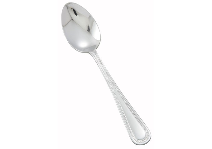 Winco 0005-01 6 1/4 Teaspoon with 18/0 Stainless Grade, Dots Pattern