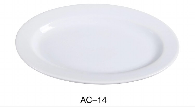PLATE OVAL 9 1/8 X4 5/8 X2&quot;