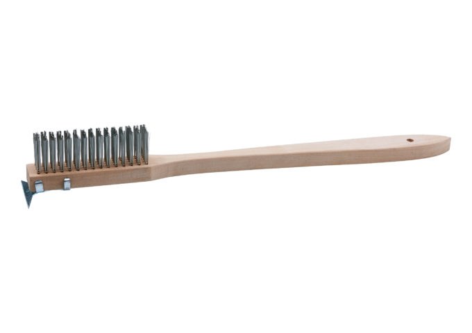 20&quot;WIRE BRUSH W/SCRAPER(6)