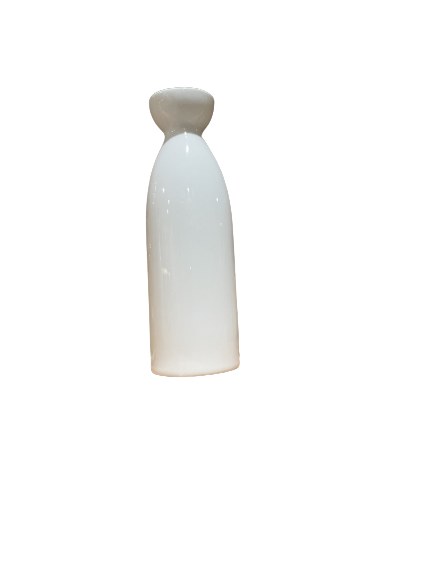 9.5 OZ WHITE SAKE BOTTLE, 6/72