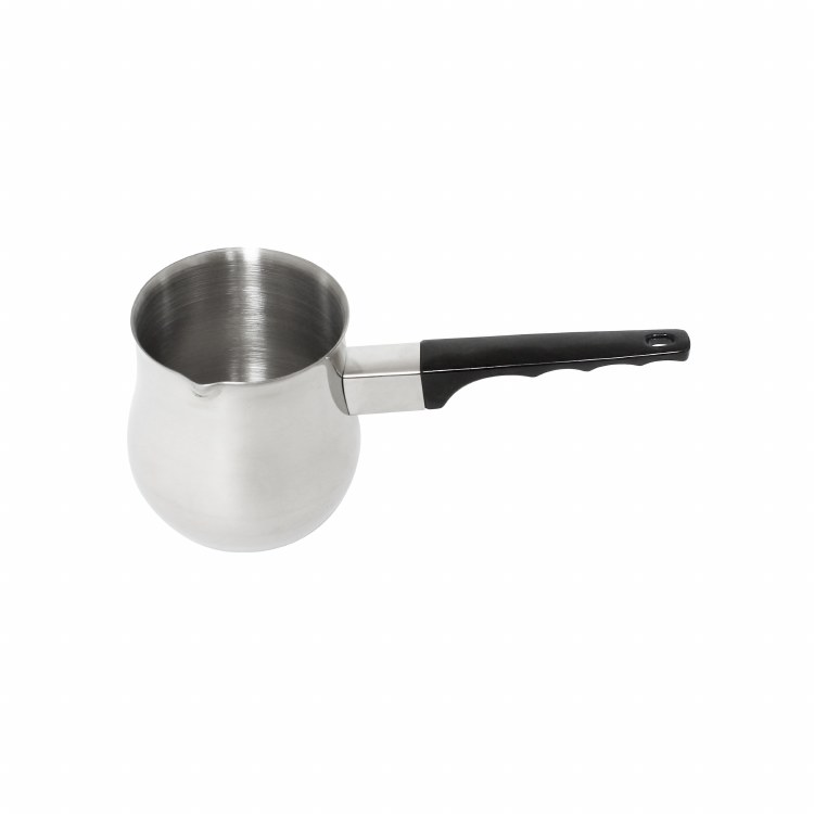 Thunder Group SLTCD012 Stainless Steel Turkish Coffee Decanter with Black Handle, 12 Oz