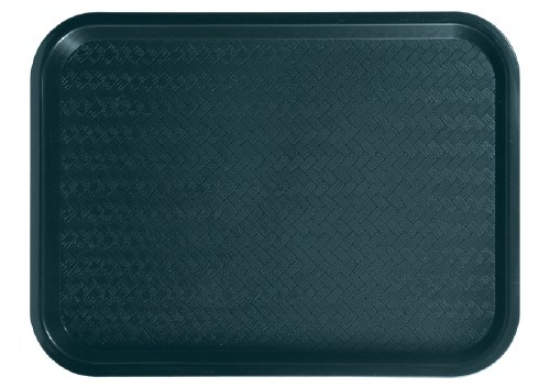 Winco FFT-1216G High Quality Plastic Fast Food Tray, Green, 14" X 10", NSF Listed