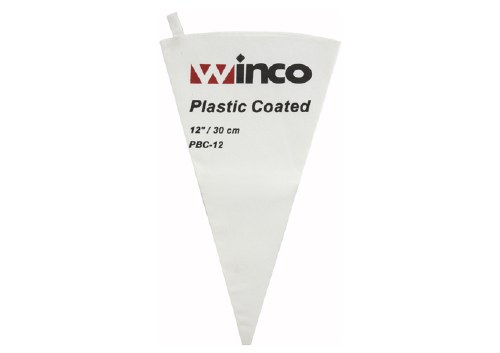Winco PBC- 12 Cotton Pastry Bag with Plast Coated Interior, 12"