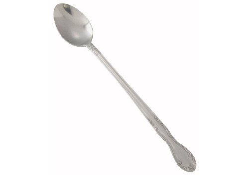 Winco 0004-02 8" Iced Tea Spoon with 18/0 Stainless Grade, Elegance Pattern, 12/Box