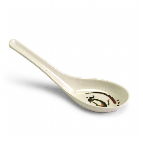 Fuji 026/J Asian Melamine Soup Spoons, 5.5" Length, Eggplant, Box of 60