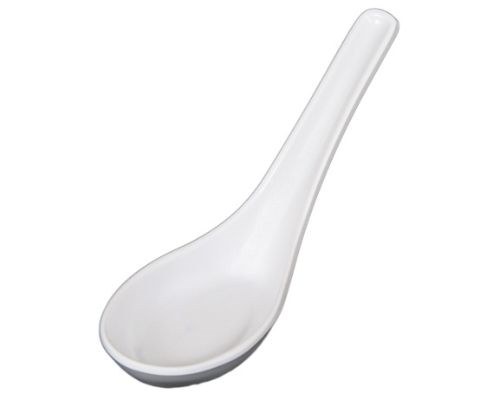 Fuji 026/J Asian Melamine Soup Spoons, 5.5" Length, White, Box of 60