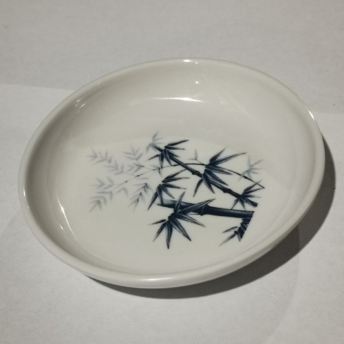 Fuji 305/BZ Asian Melamine Sauce Dish, 3.25" Length, Blue Bamboo, Box of 48