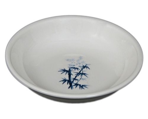 Fuji 326/BZ Asian Melamine Rectangle Sauce Dish, 4" Diameter, Blue Bamboo, Box of 12