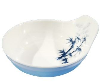 Fuji 5100/BZ Asian Melamine Bowl, 4.25" Diameter, Blue Bamboo, Box of 24