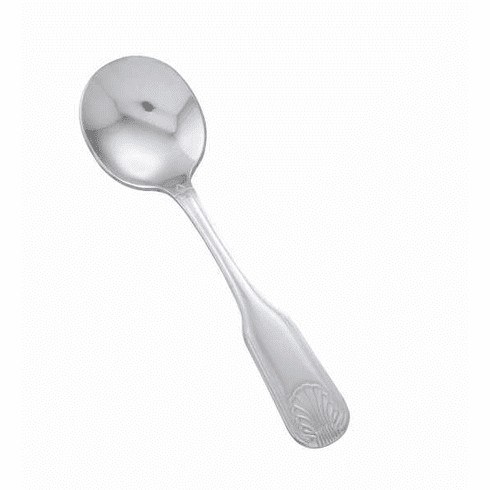 Winco 0005-01 6 1/4 Teaspoon with 18/0 Stainless Grade, Dots Pattern