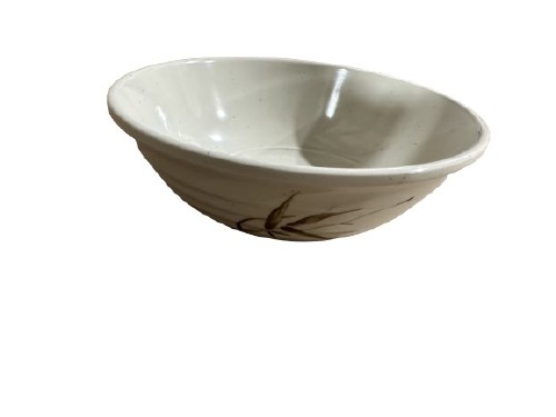 Fuji 6036A/J Asian Melamine Bowl, 5" Diameter, Brown Bamboo, Box of 12