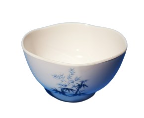 Fuji 605/BZ Asian Melamine Bowl, 4.75" Diameter, Blue Bamboo, Box of 12