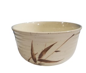 Fuji 657A/J Asian Melamine Bowl, 6.5" Diameter, Brown Bamboo, Box of 5