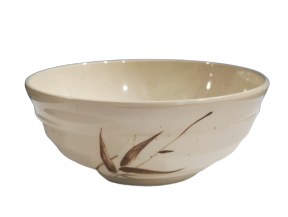 Fuji 658A/J Asian Melamine Udon Bowl, 8" Diameter, Brown Bamboo, Box of 6