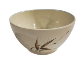 Fuji 914/J Asian Melamine Bowl, 4.5" Diameter, Brown Bamboo, Box of 12