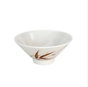 Fuji 921/J Asian Melamine Rice Bowl, 4.5" Diameter, Brown Bamboo, Box of 12