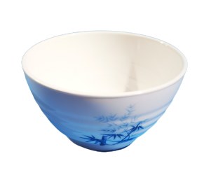 Fuji 922/BZ Asian Melamine Soup Bowl, 4.5" Diameter, Blue Bamboo, Box of 12