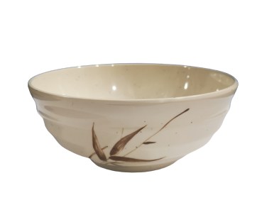 Fuji 922/J Asian Melamine Soup Bowl, 4.5" Diameter, Brown Bamboo, Box of 12