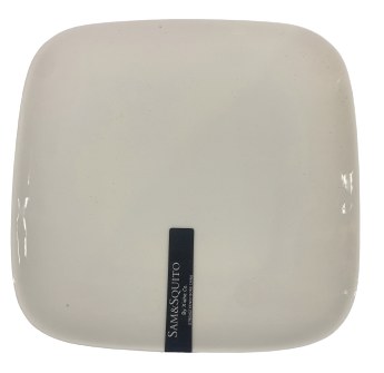 PLATE 5-1/4"SQ.WHITE,12/96