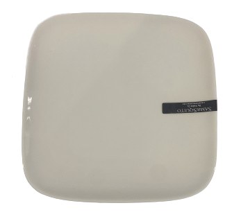 PLATE 6-3/4"SQ, WHITE,8/48
