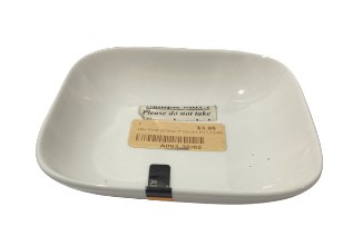 BOWL WH POR ,5"SQ,X1.5"H,12/96