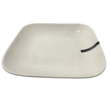 PLATE PORCELAIN 8.75" SQ 6/24