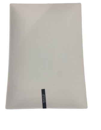 PLATE,REC WHITE,12.75"X9"