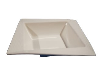 BOWL,WH POR, 6"SQX1.5"H, 6/48