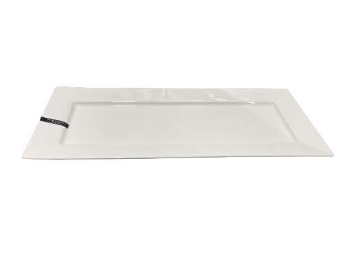 PLATE, WT,18"X7", 2 PC/BX