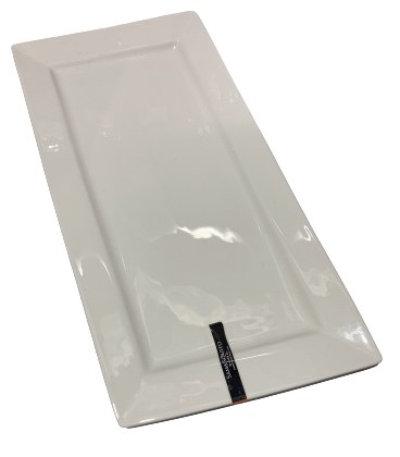 PLATE WH PORCE ,14"X7",5/20